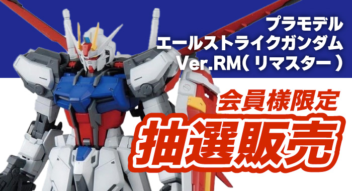 会員限定】「MG 1/100 GAT-X105 エールストライクガンダム Ver.RM(リ 