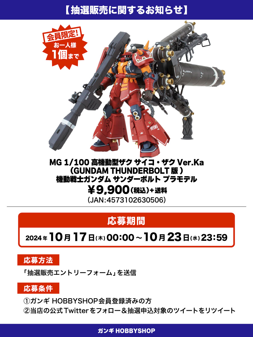 模型、プラモデル お年玉②/MG/サイコザクver.ka